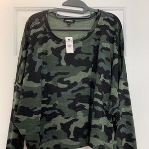 Banded bottom sweatshirt